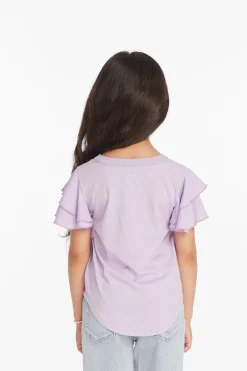 Women/Kids Chaser Brand Rolling Stones Rainbow Script Girls Tee