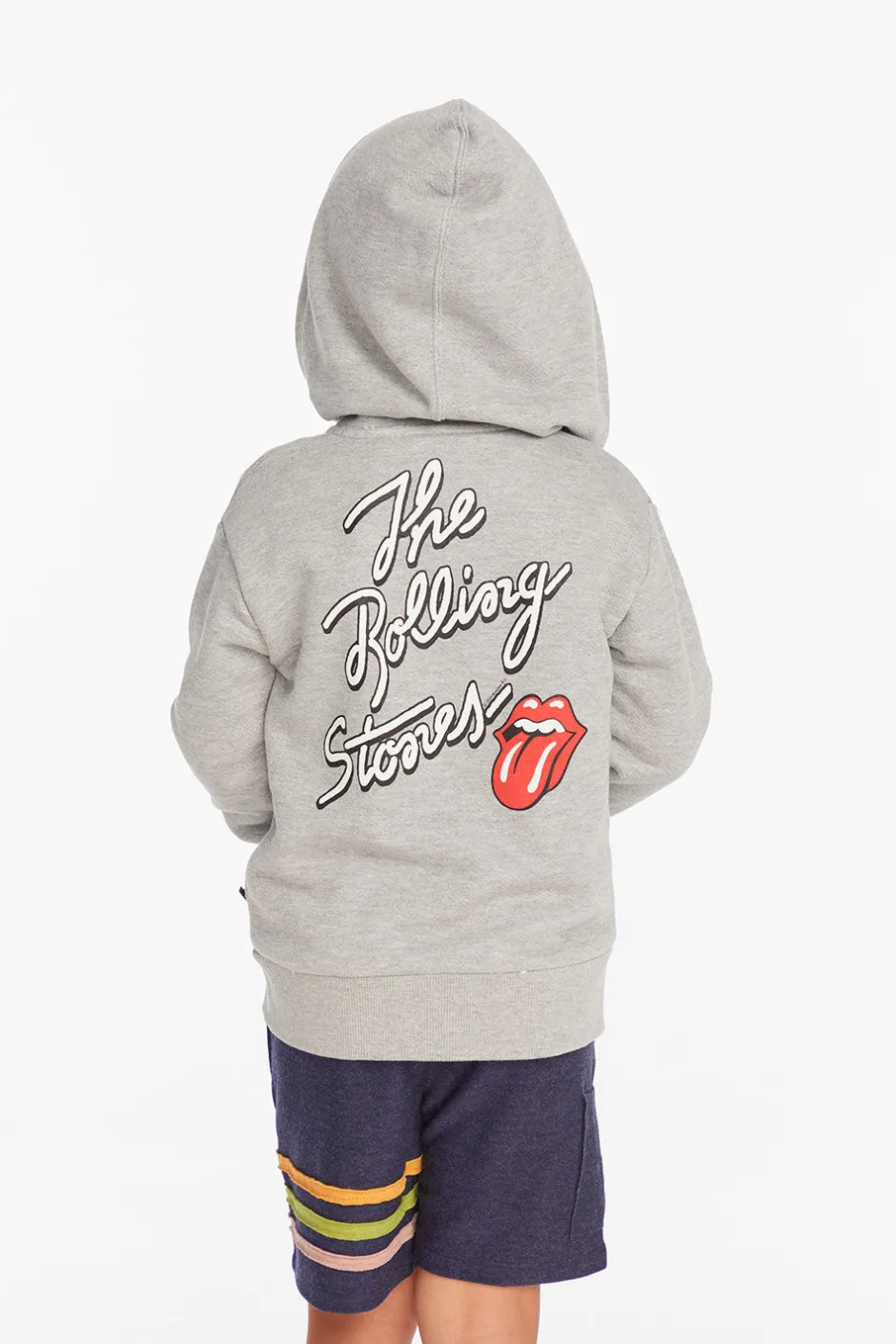 Women/Kids/BOY Chaser Brand Rolling Stones Script Logo Boys Zip-up Hoodie