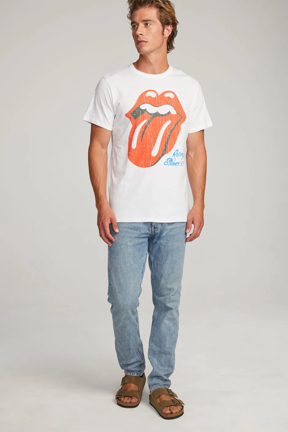 Women Chaser Brand Rolling Stones Steel Wheels Tour Mens Tee