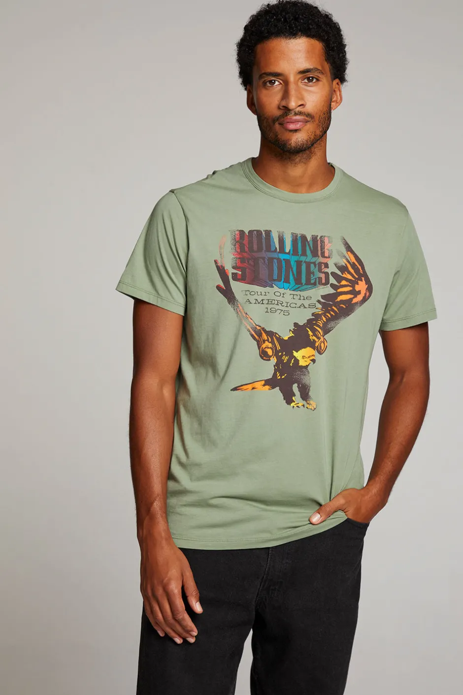 Women Chaser Brand Rolling Stones Tour Of The Americas Mens Tee