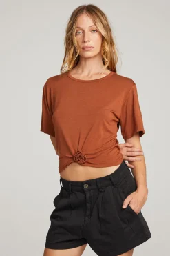 Women Chaser Brand Rosebud Whiskey Tee