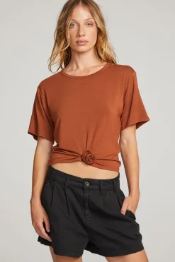 Women Chaser Brand Rosebud Whiskey Tee