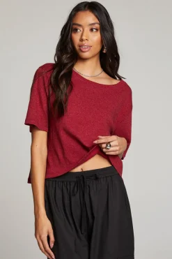 Women Chaser Brand Rover Blood Red Tee
