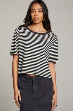 Women Chaser Brand Rover Punk Stripe Tee