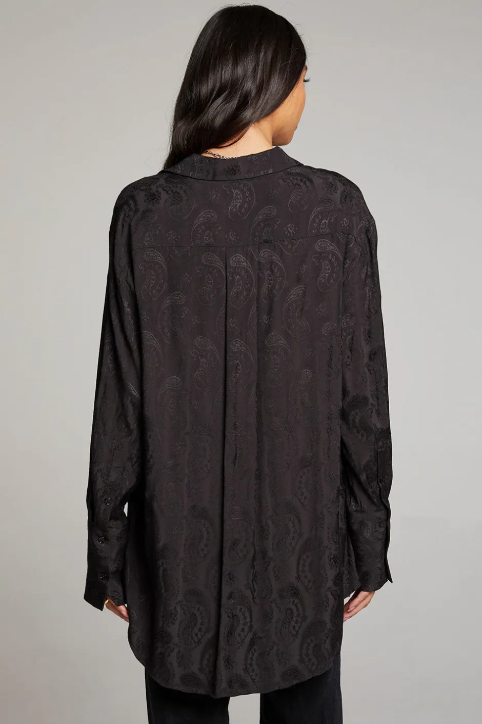 Women Chaser Brand Ruby Licorice Button Up