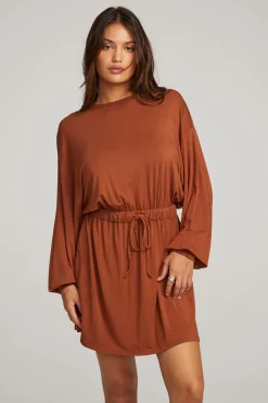 Women Chaser Brand Saddle Whiskey Mini Dress