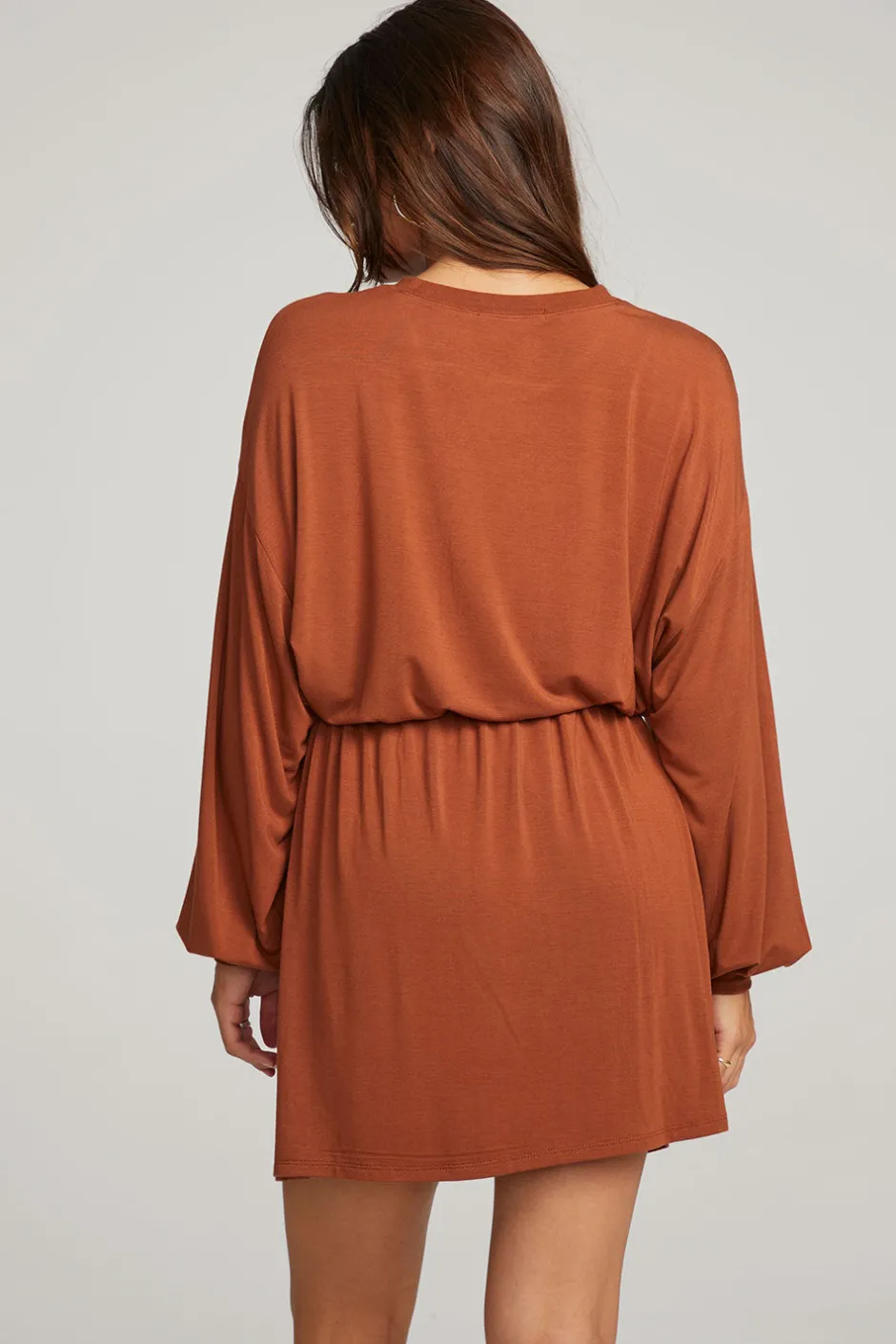 Women Chaser Brand Saddle Whiskey Mini Dress