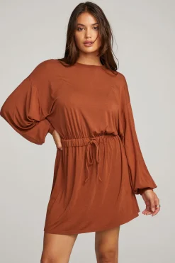Women Chaser Brand Saddle Whiskey Mini Dress
