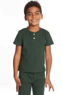 Kids/BOY Chaser Brand Safari Green Boys Henley