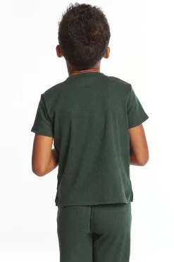 Kids/BOY Chaser Brand Safari Green Boys Henley