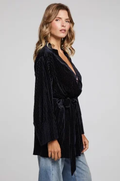 Women Chaser Brand Salina Check Burnout Kimono