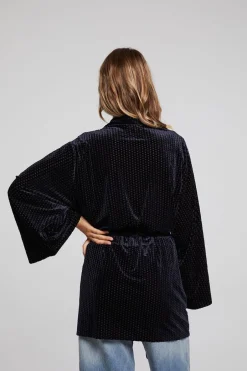 Women Chaser Brand Salina Check Burnout Kimono