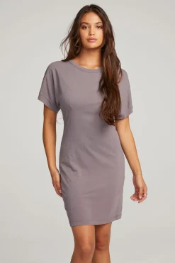 Women Chaser Brand Saloon Purple Sage Mini Dress