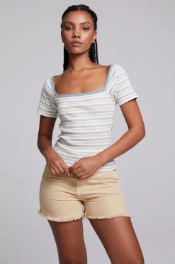 Women Chaser Brand Sambuco Como Stripe Tee