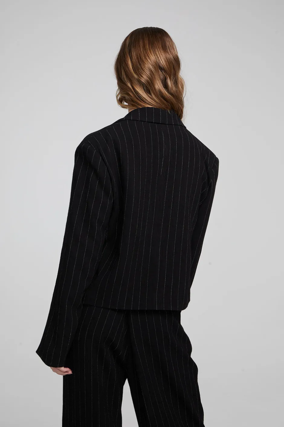 Women Chaser Brand Santana Beverly Pinstripe Blazer