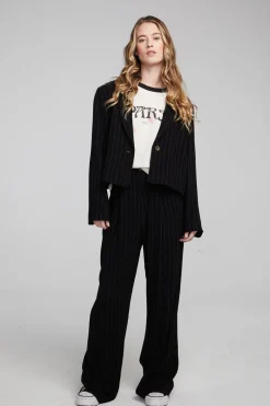 Women Chaser Brand Santana Beverly Pinstripe Blazer