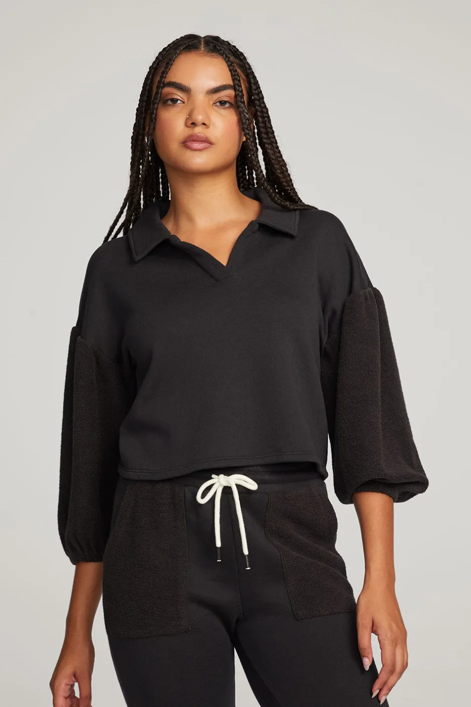 Women Chaser Brand Saratoga Licorice Pullover