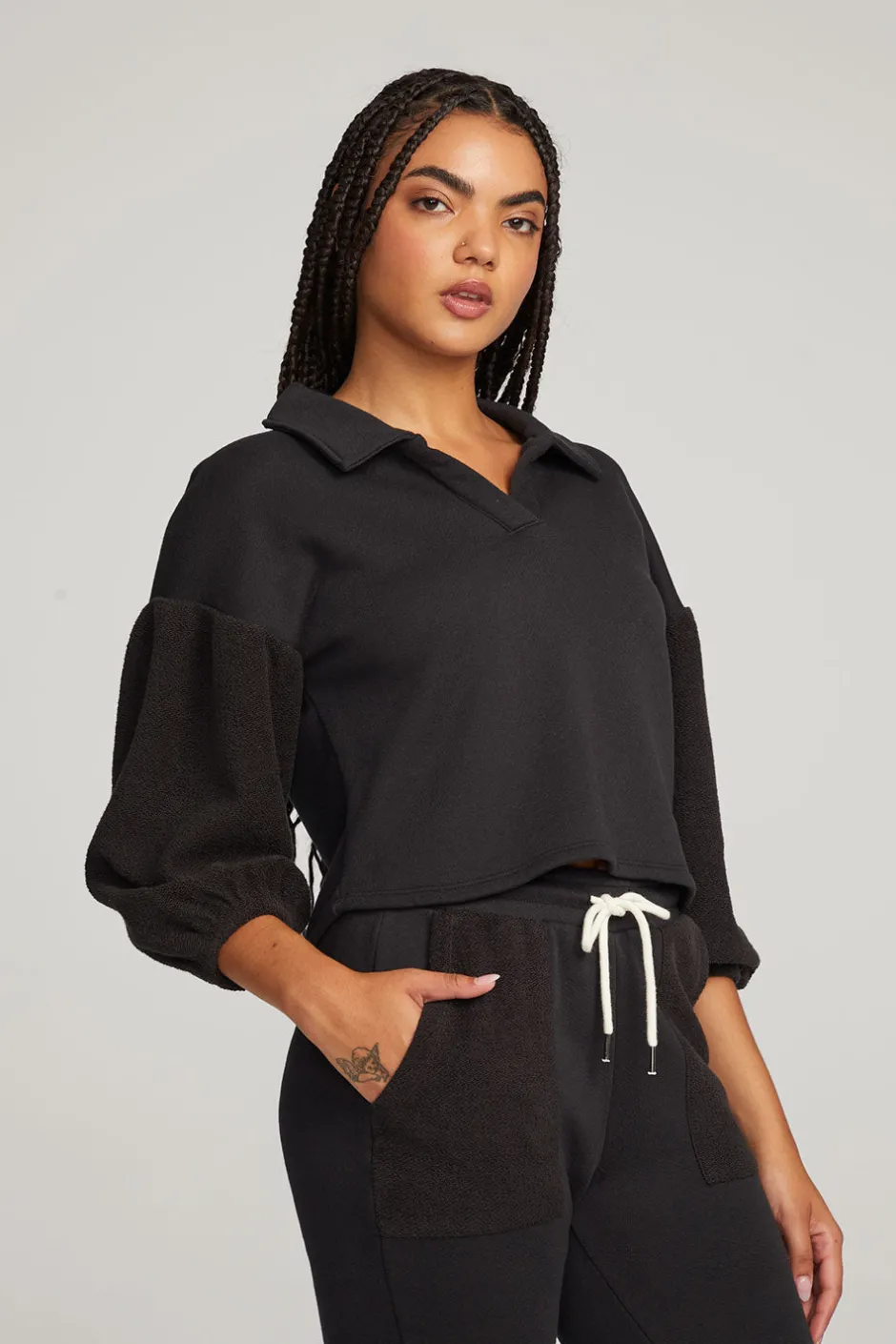 Women Chaser Brand Saratoga Licorice Pullover