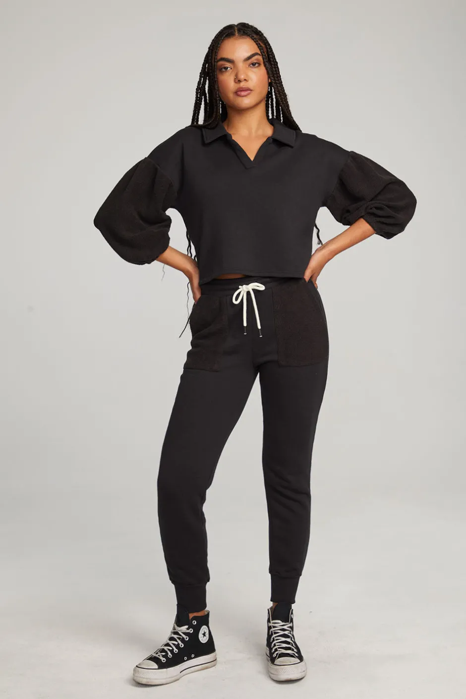 Women Chaser Brand Saratoga Licorice Pullover