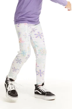 Kids Chaser Brand Seamed Panel Snowflake Jogger