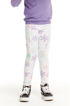Kids Chaser Brand Seamed Panel Snowflake Jogger