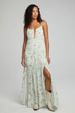 Women Chaser Brand Seren Maxi Dress - Grass Daisy Floral