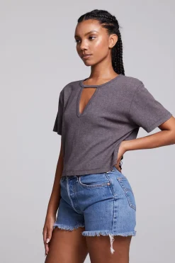 Women Chaser Brand Servino True Black Tee
