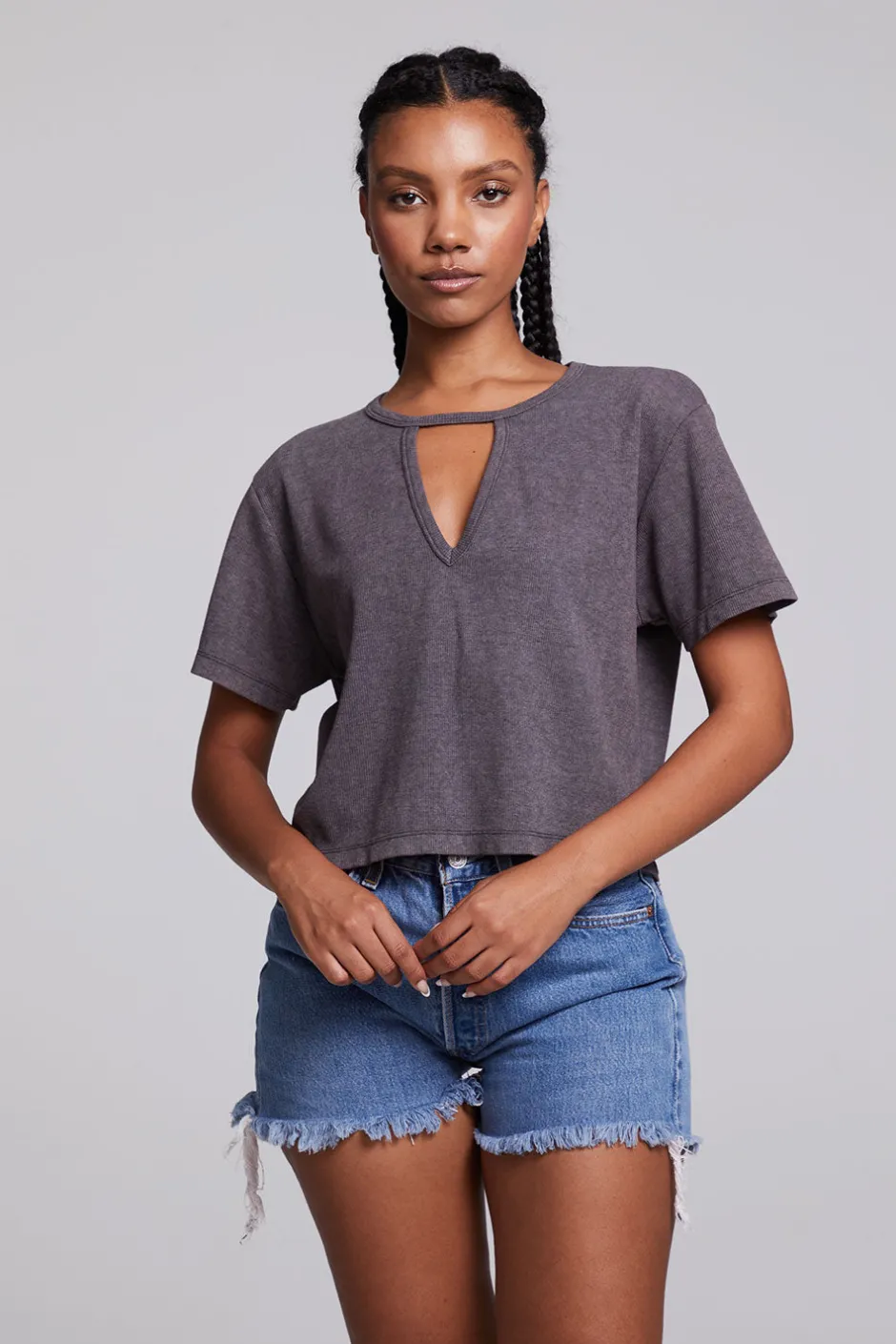 Women Chaser Brand Servino True Black Tee