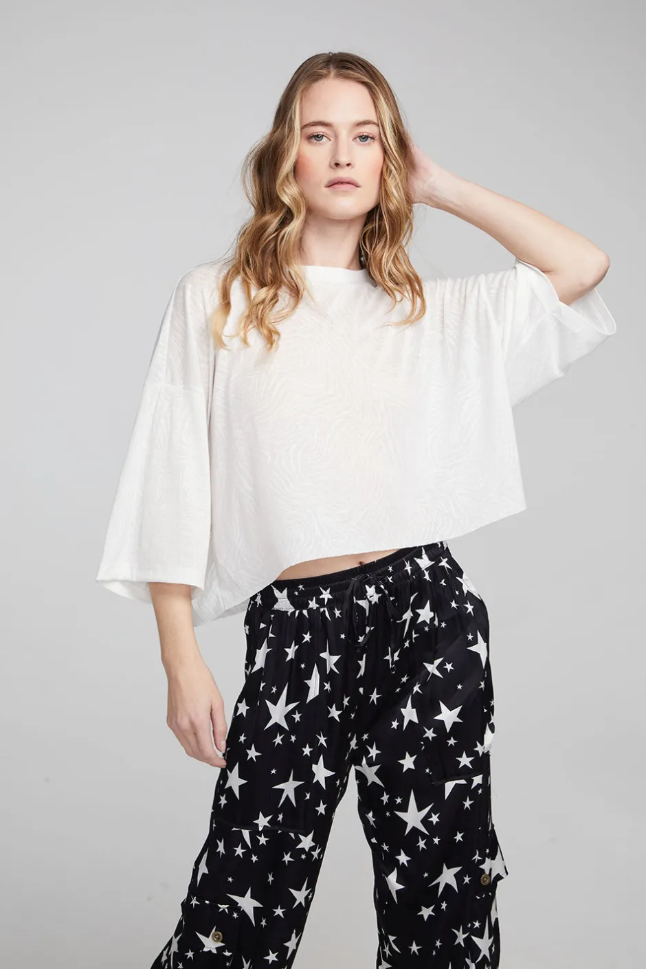 Women Chaser Brand Shine Bright White Tee