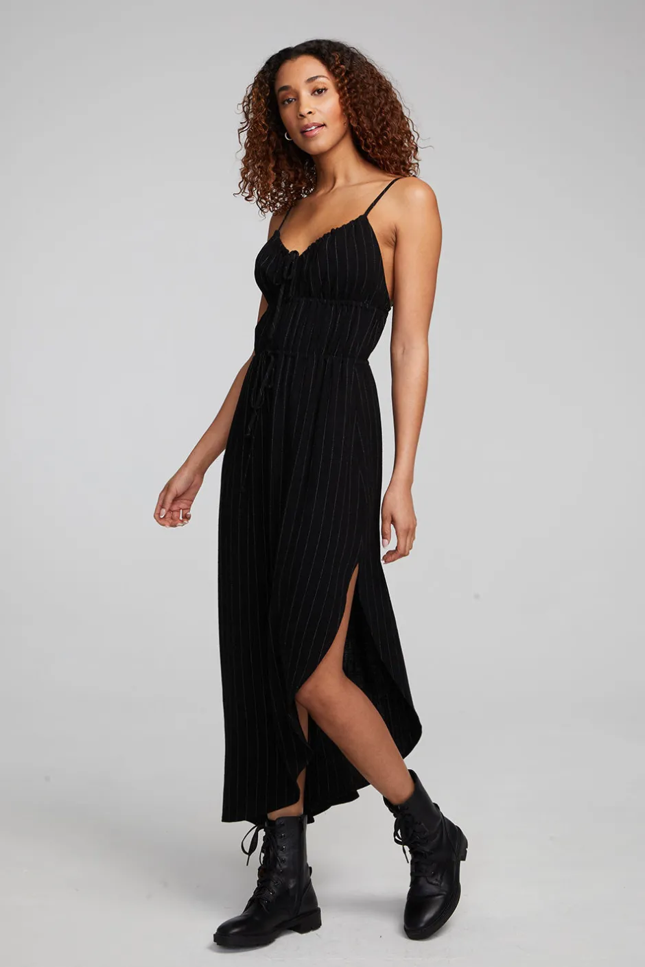 Women Chaser Brand Shirley Beverly Pinstripe Slip Dress