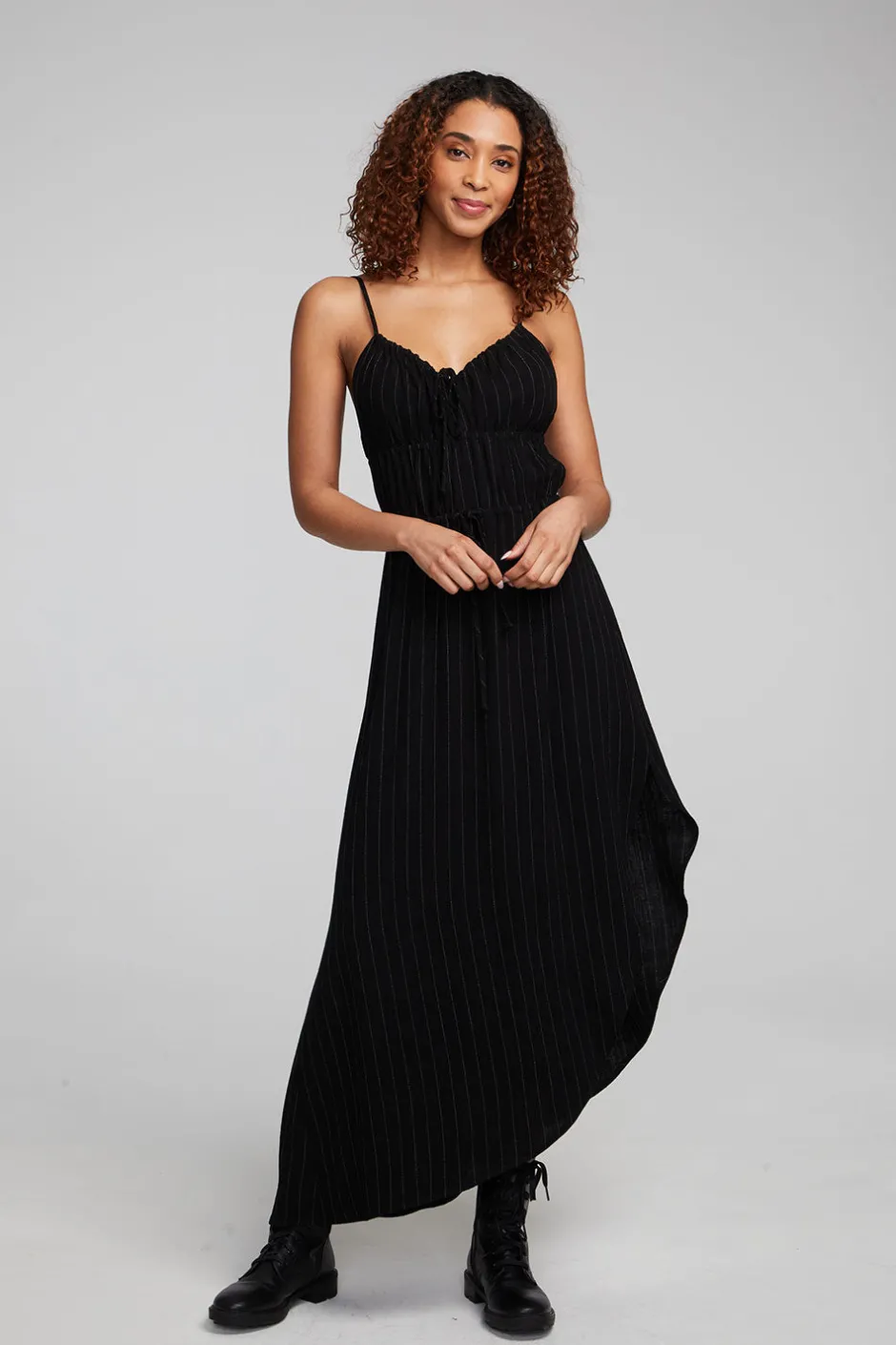 Women Chaser Brand Shirley Beverly Pinstripe Slip Dress