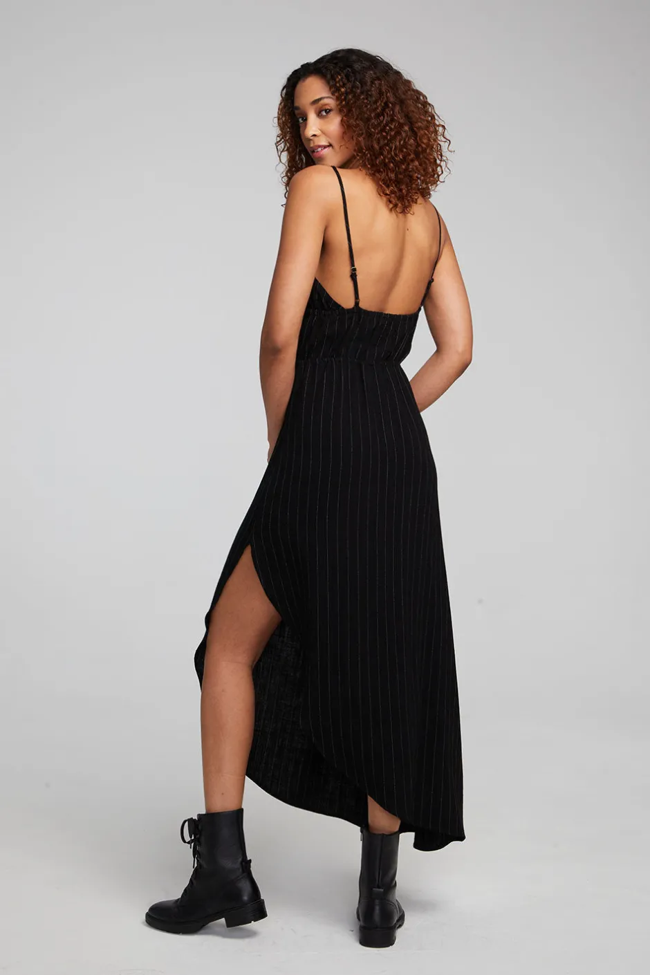 Women Chaser Brand Shirley Beverly Pinstripe Slip Dress