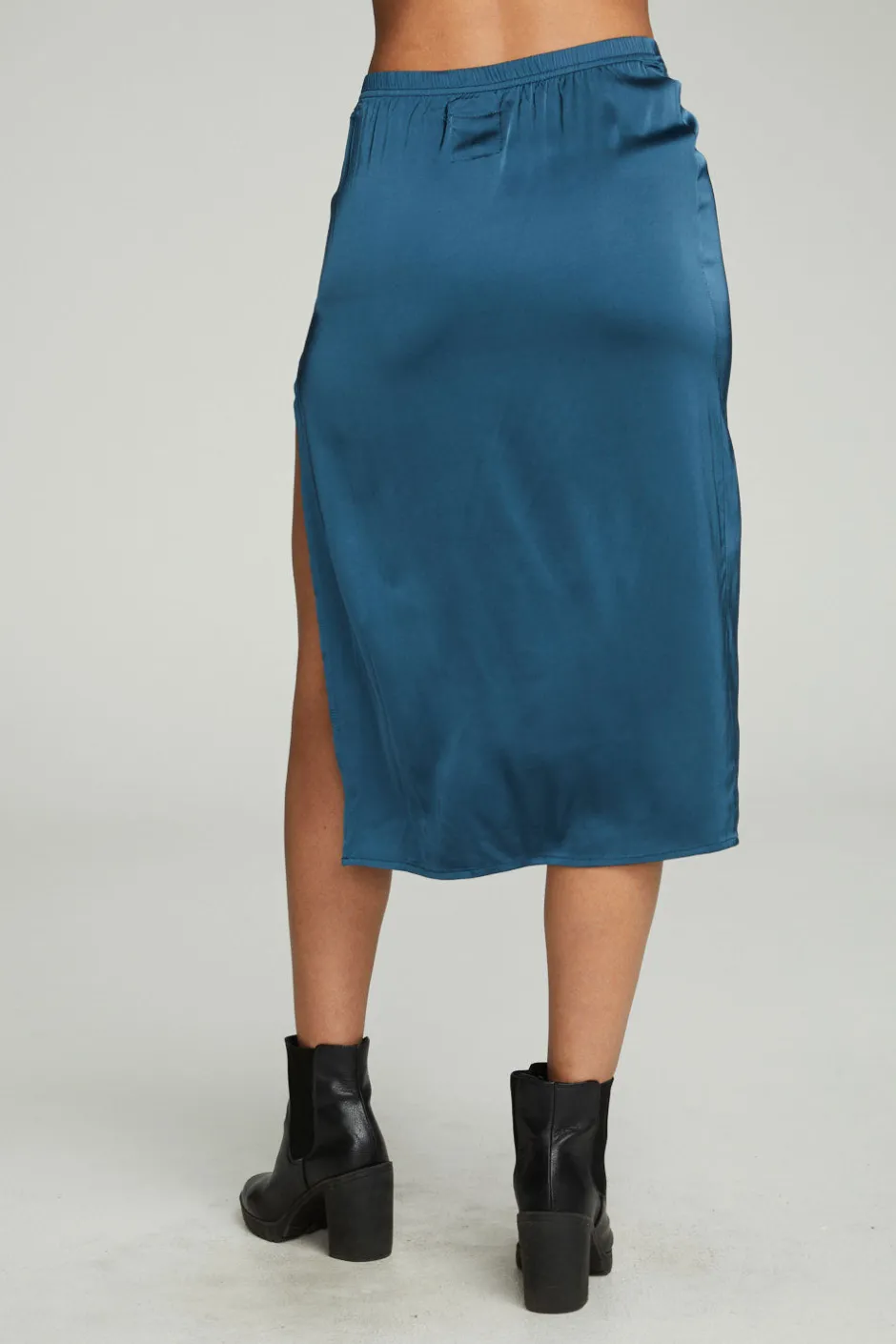Women Chaser Brand Side Slit Midi Skirt