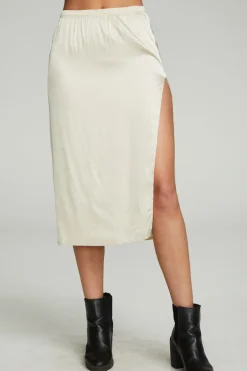 Women Chaser Brand Side Slit Midi Skirt