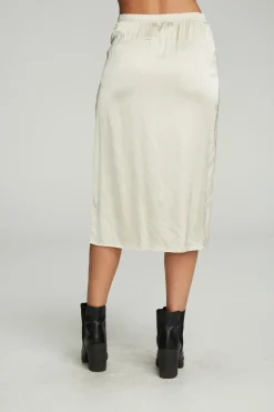 Women Chaser Brand Side Slit Midi Skirt