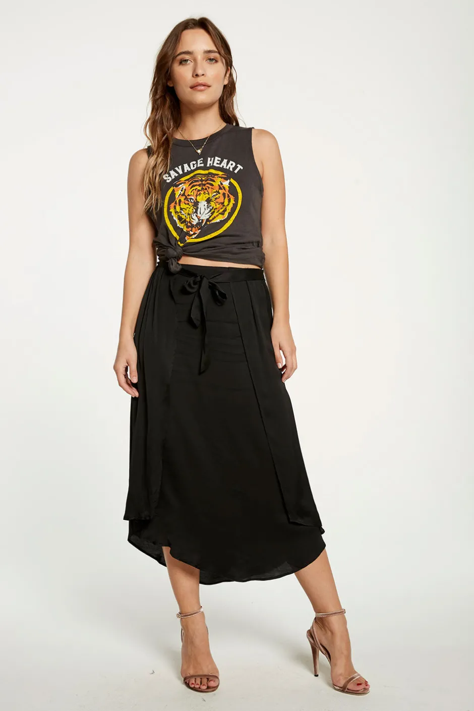 Women Chaser Brand Silky Basics Museum Skirt