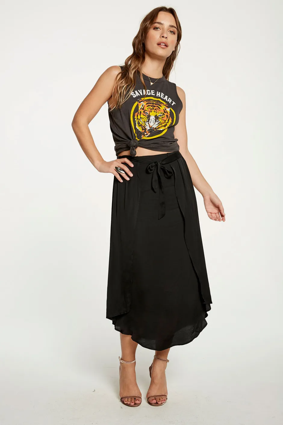 Women Chaser Brand Silky Basics Museum Skirt
