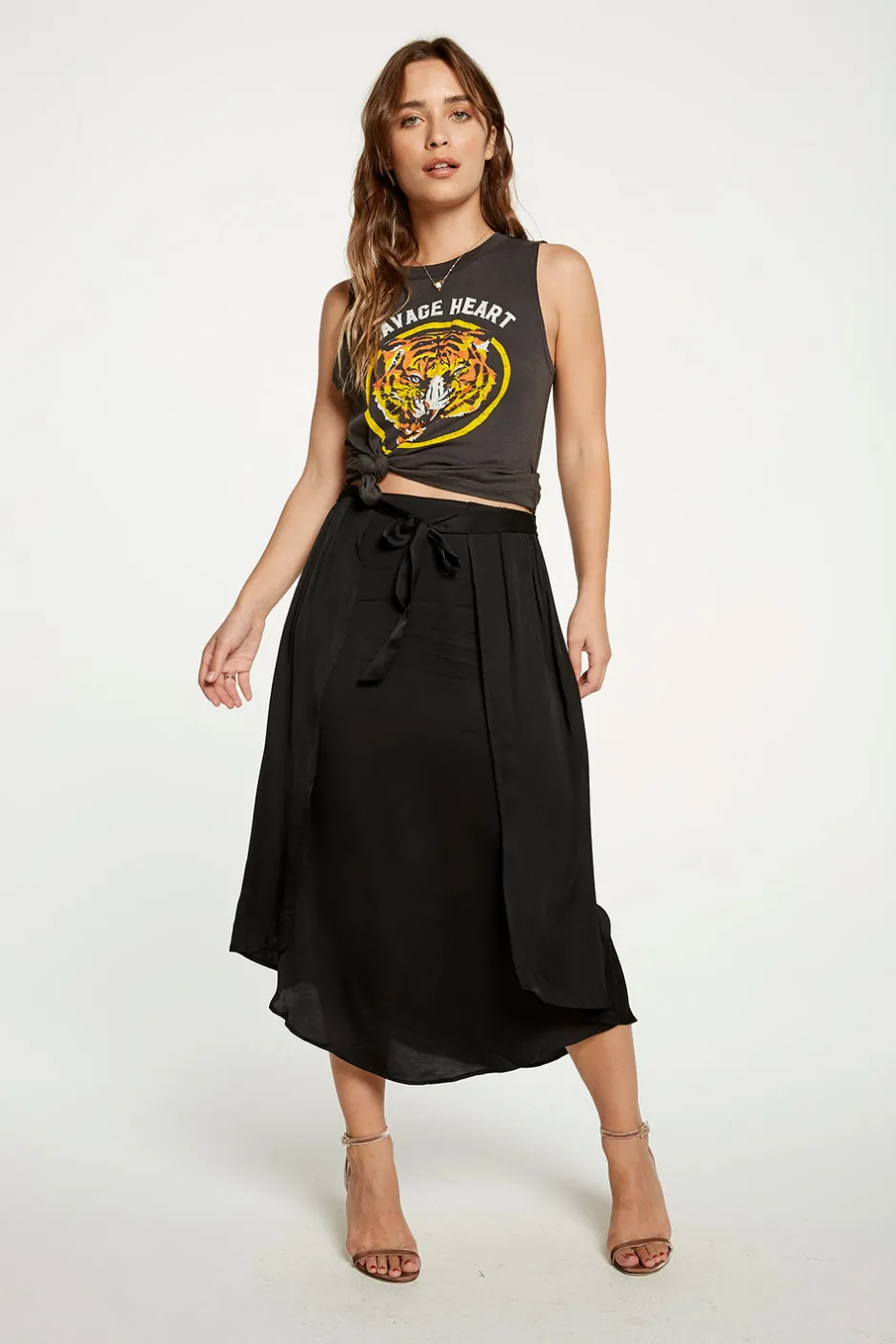 Women Chaser Brand Silky Basics Museum Skirt