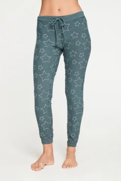 Women Chaser Brand Silver Stars Pant
