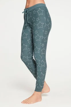 Women Chaser Brand Silver Stars Pant