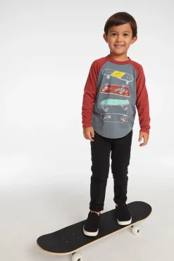 Kids/BOY Chaser Brand Skater Life Boys Baseball Tee