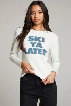 Women Chaser Brand Ski Ya Later Long Sleeve