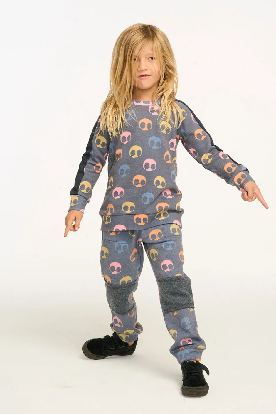 Kids/BOY Chaser Brand Skull Candy Vintage Fleece Pullover