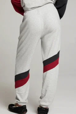 Women Chaser Brand Skull Fire Color Block Joggers