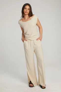 Women Chaser Brand Sleeveless Bark Dolman Tee