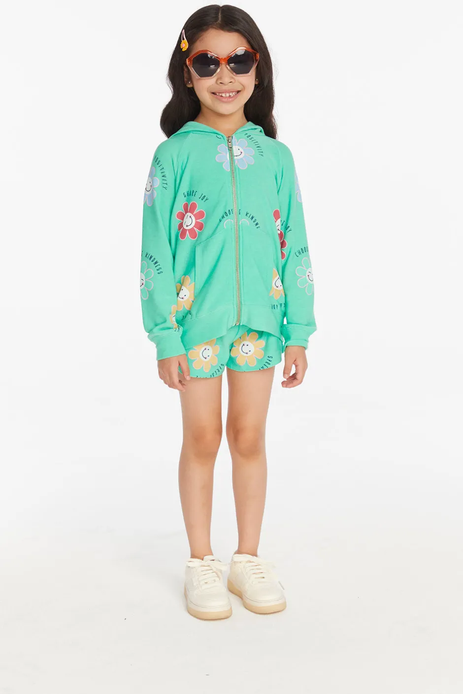 Kids Chaser Brand Smiley Flower Girls Shorts