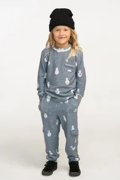 Kids/BOY Chaser Brand Snowman Fun Long Sleeve Pocket Shirt