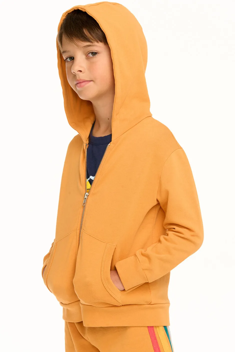 Kids/BOY Chaser Brand Socal Stripe Zip-Up Hoodie