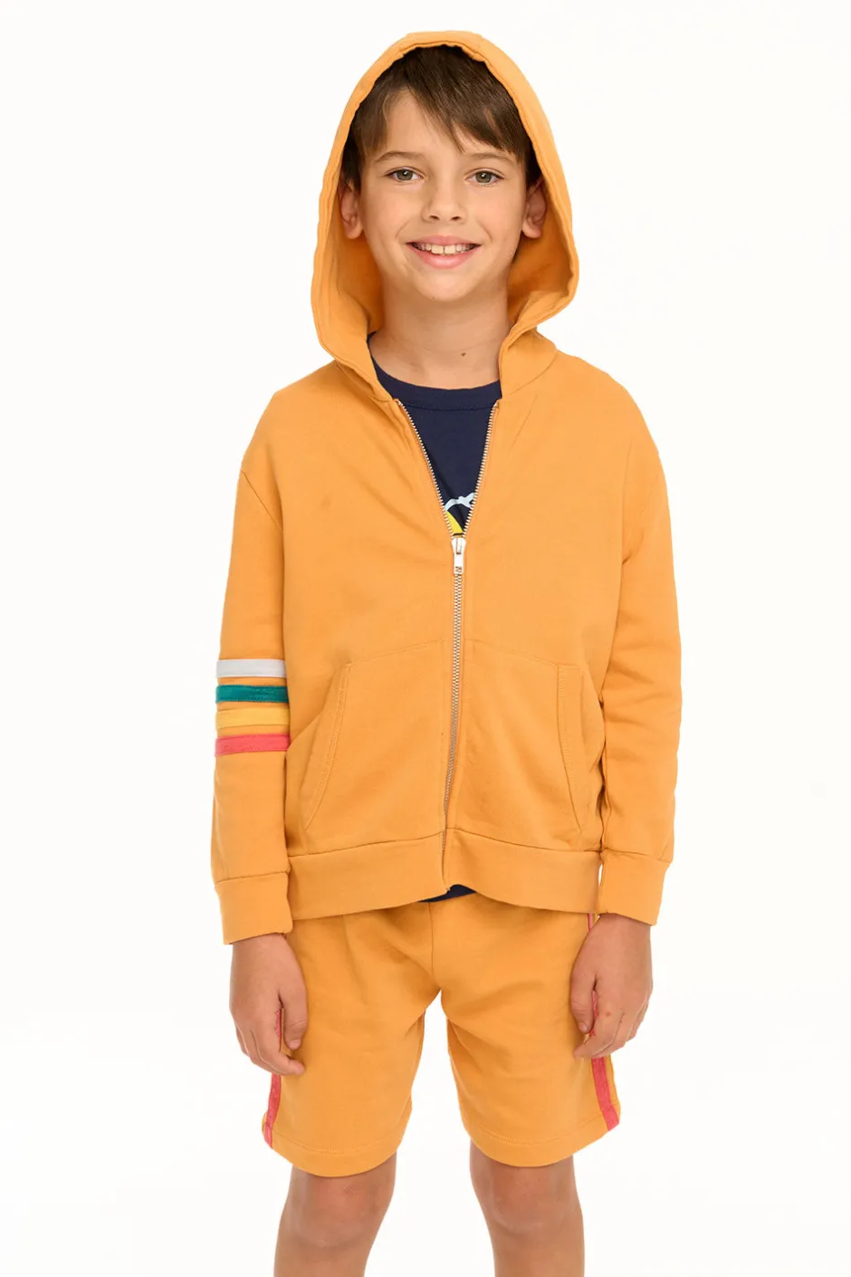 Kids/BOY Chaser Brand Socal Stripe Zip-Up Hoodie