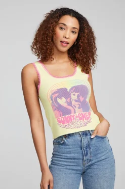 Women Chaser Brand Sonny & Cher "Westbury Music Fair" Tank Top